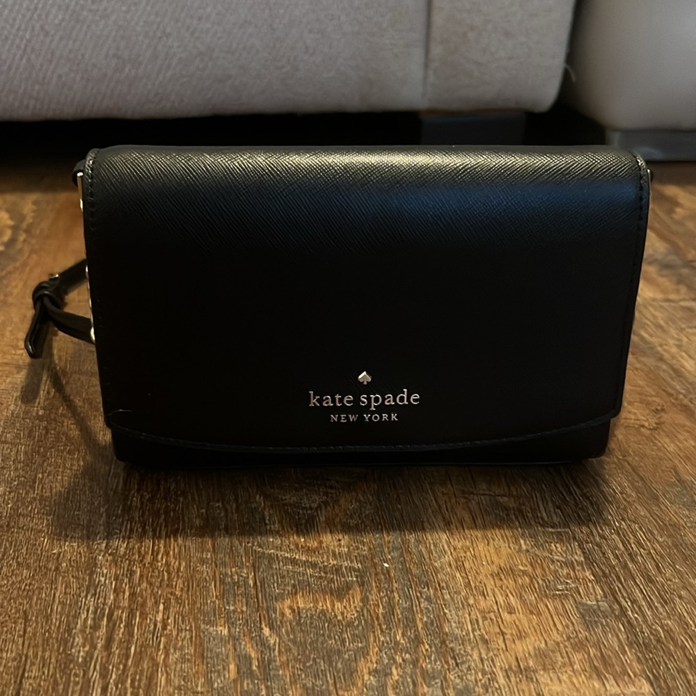 NWOT Kate Spade Crossbody Purse | Black, Card Pockets, Adjustable Strap